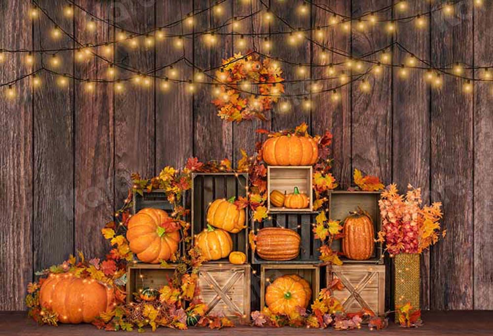 Kate Halloween Pumpkins Backdrop Autumn Designed by Emetselch -UK