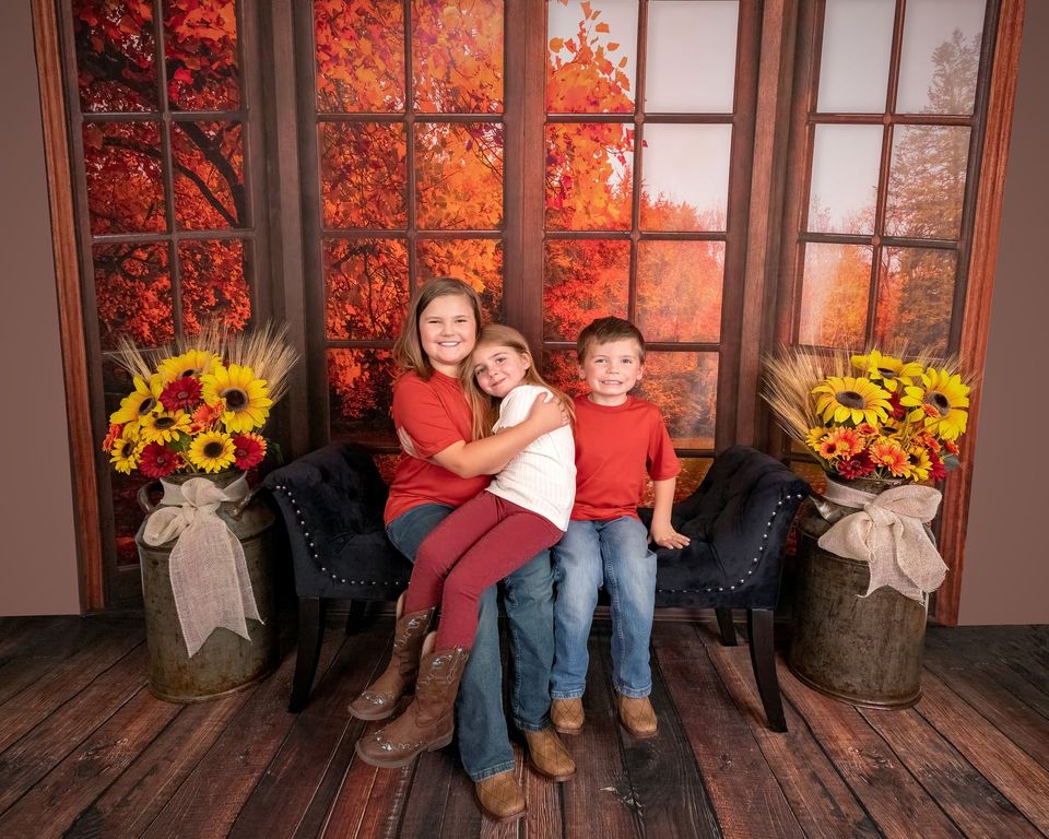 Kate Autumn Fallen Leaves Backdrop Window for Photography -UK