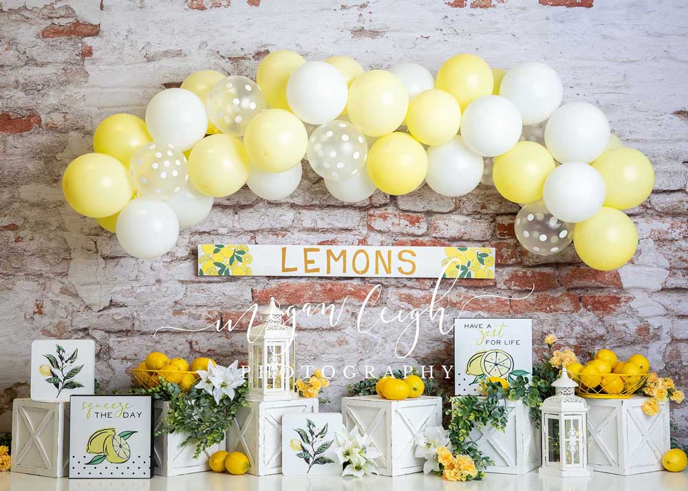 Kate Summer Lemons Fresh Backdrop Designed by Megan Leigh Photography -UK
