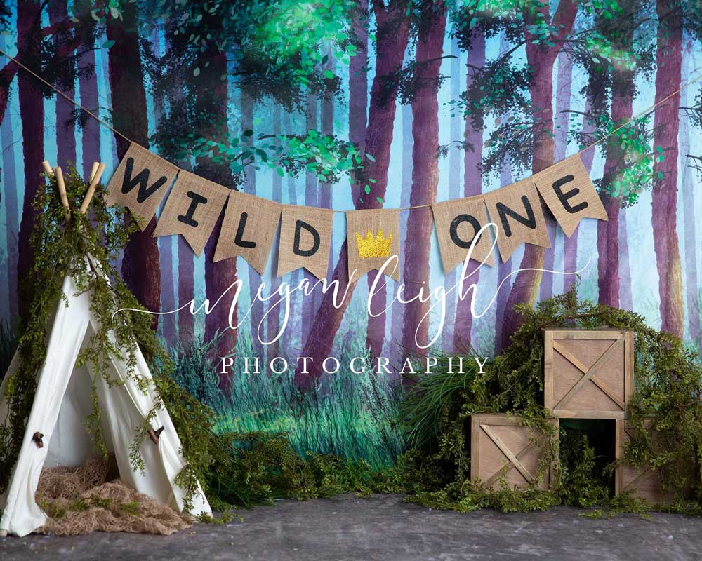 Kate Summer Forest Backdrop Wild One Designed by Megan Leigh Photography -UK