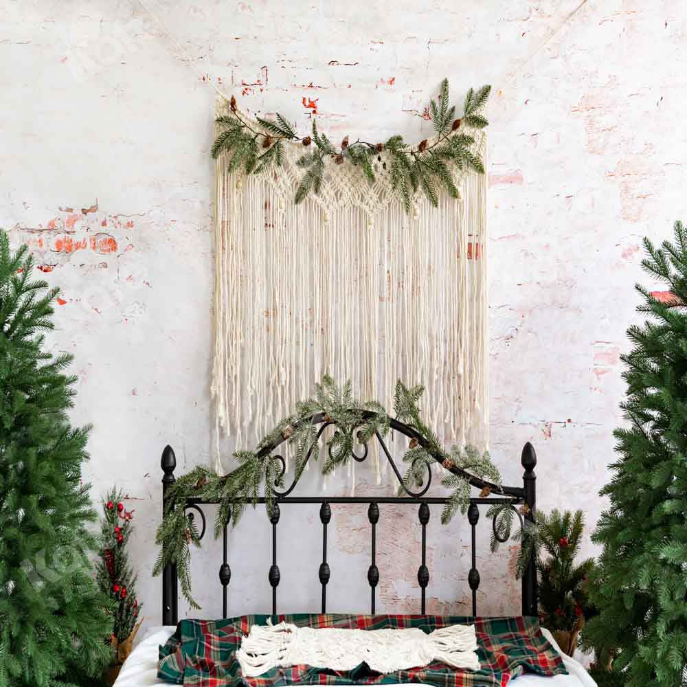Kate Christmas Tree Boho Headboard Backdrop Designed by Emetselch -UK