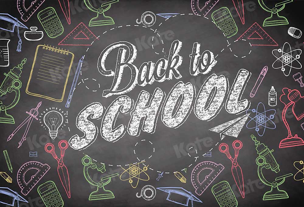 Kate Back To School Backdrop Blackboard for Photography -UK