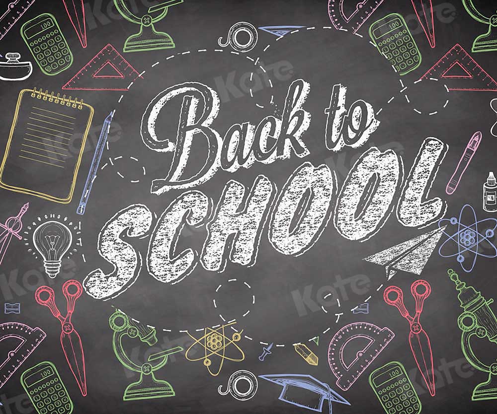 Kate Back To School Backdrop Blackboard for Photography -UK