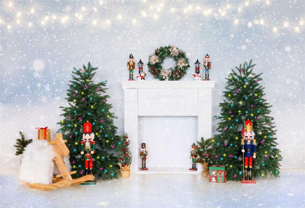 Kate Christmas Nutcracker Toys Shiny Backdrop for Photography -UK