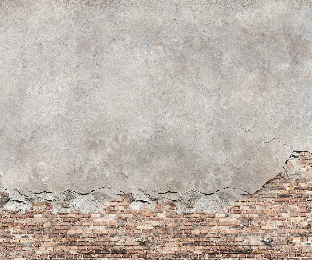 Kate Cracked Cement Wall Brick Backdrop for Photography -UK
