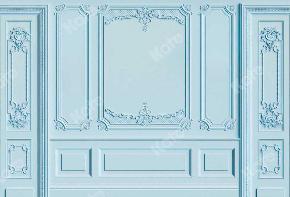 Kate Blue Wall Modern Backdrop Designed by Chain Photography -UK