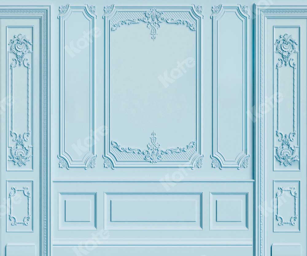 Kate Blue Wall Modern Backdrop Designed by Chain Photography -UK