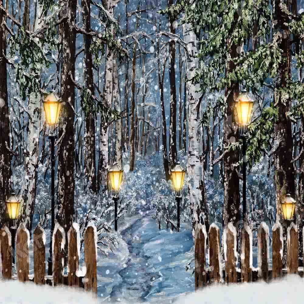 Kate Winter Christmas Snowy Backdrop Designed by Chain Photography -UK