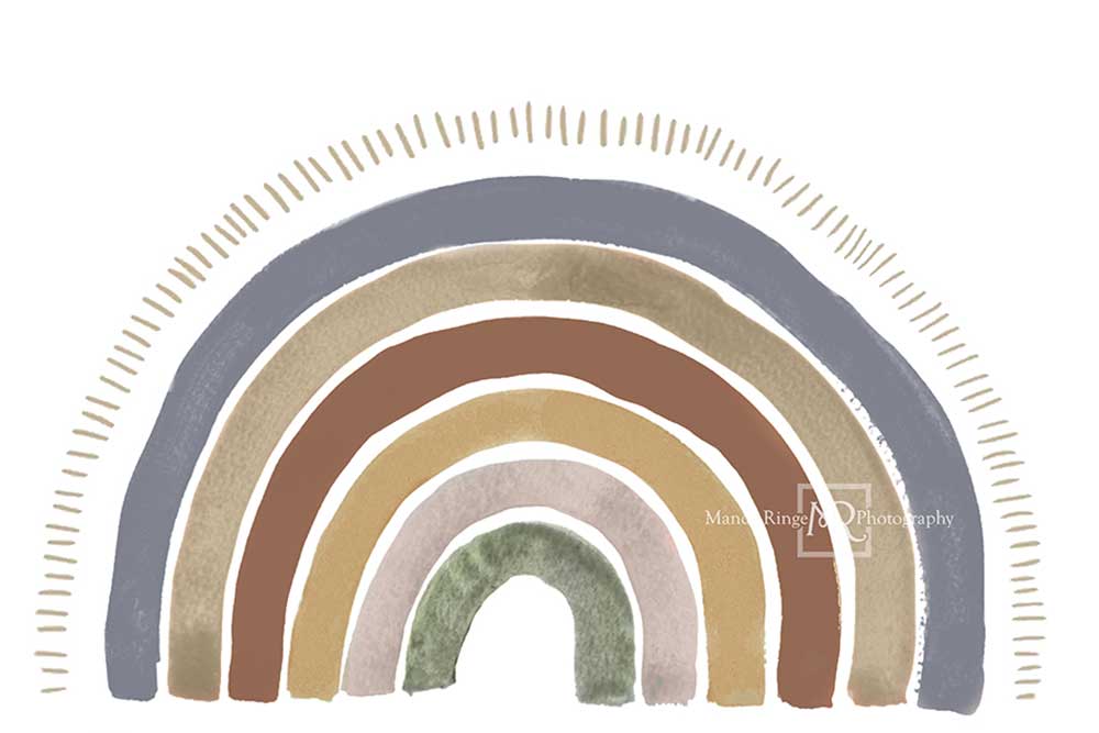 Kate Boho Rainbow Backdrop for Boy Designed by Mandy Ringe Photography -UK