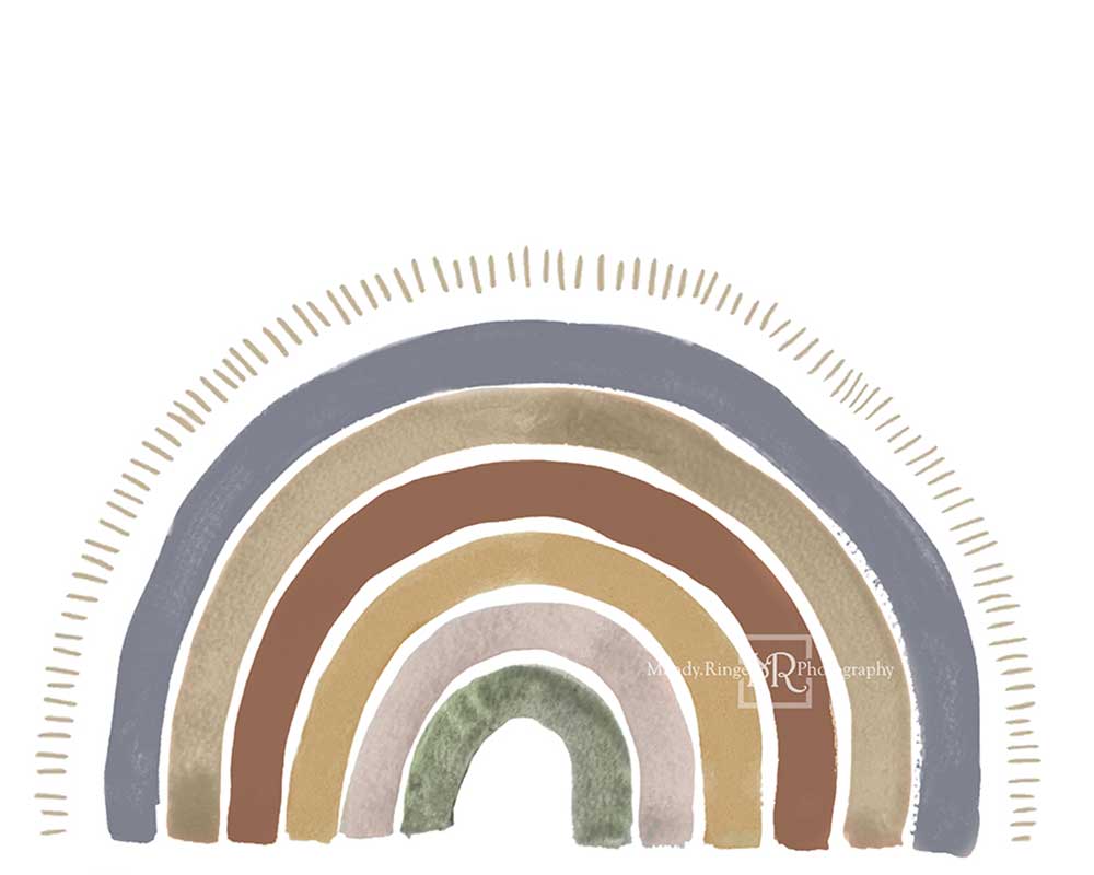 Kate Boho Rainbow Backdrop for Boy Designed by Mandy Ringe Photography -UK