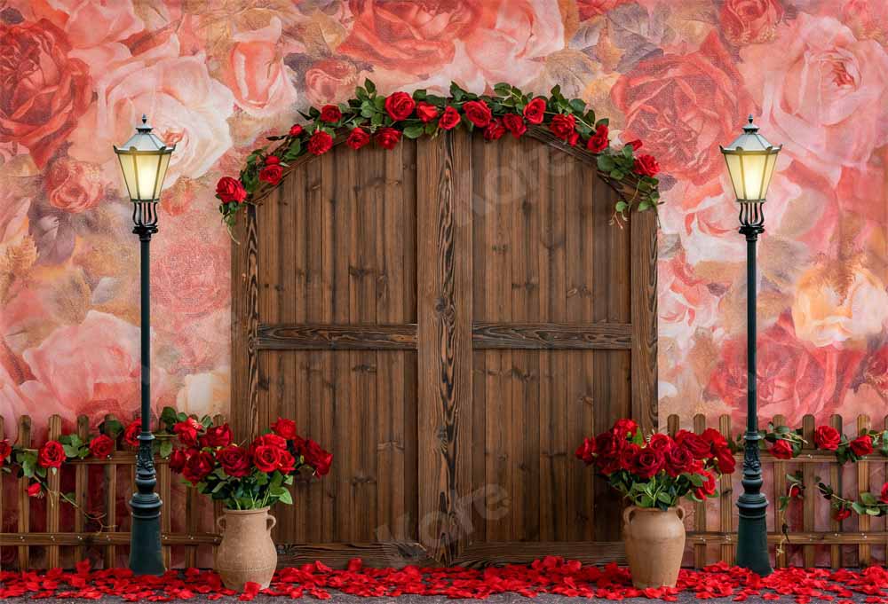 Kate Valentine's Day Rose Garden Backdrop Designed by Emetselch -UK