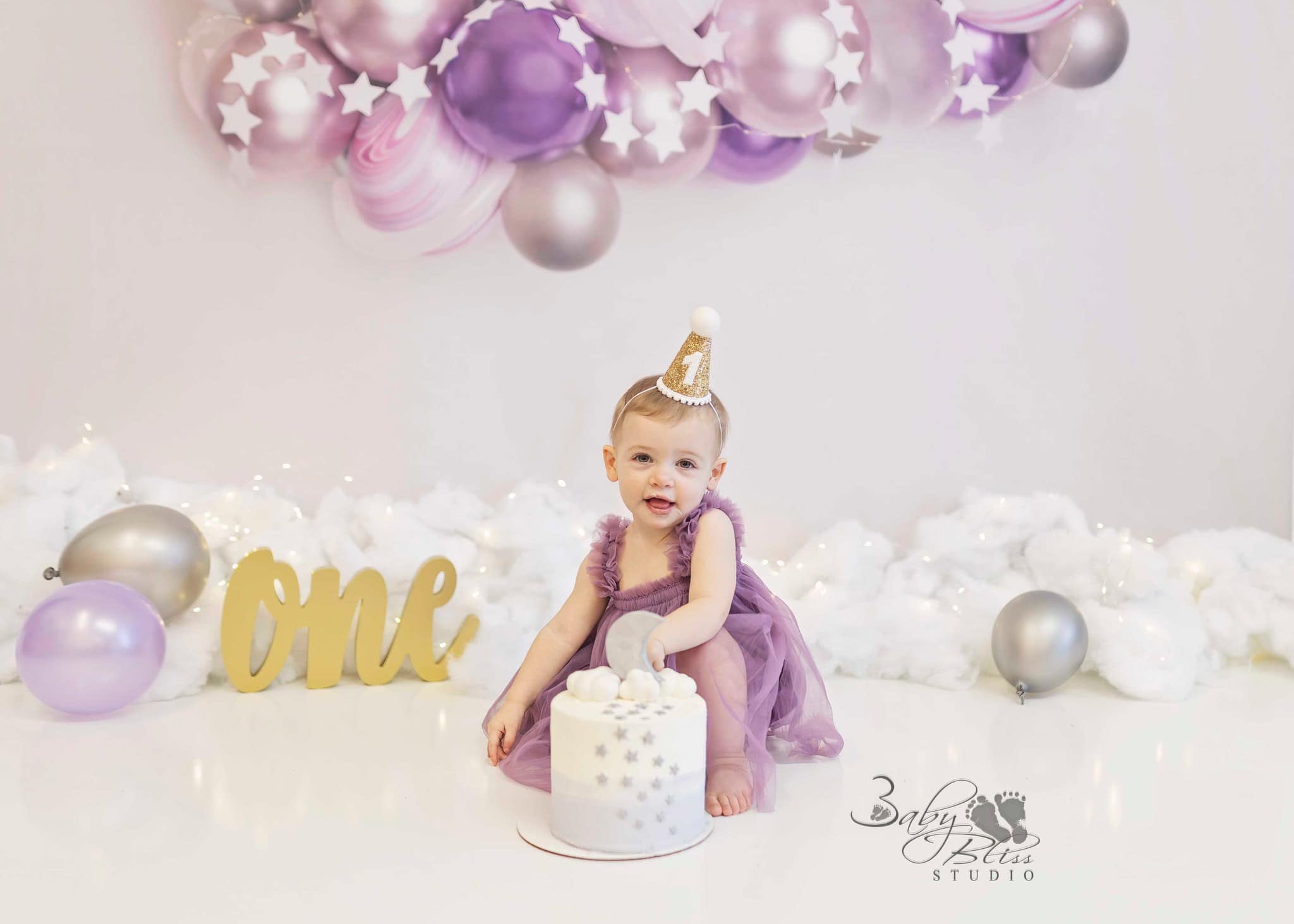 Kate Metallic Balloon Garland Space Backdrop Designed by Melissa King -UK
