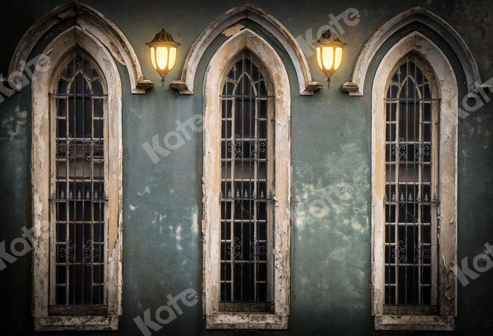 Kate Church Windows Wall Retro Backdrop Designed by Chain Photography -UK