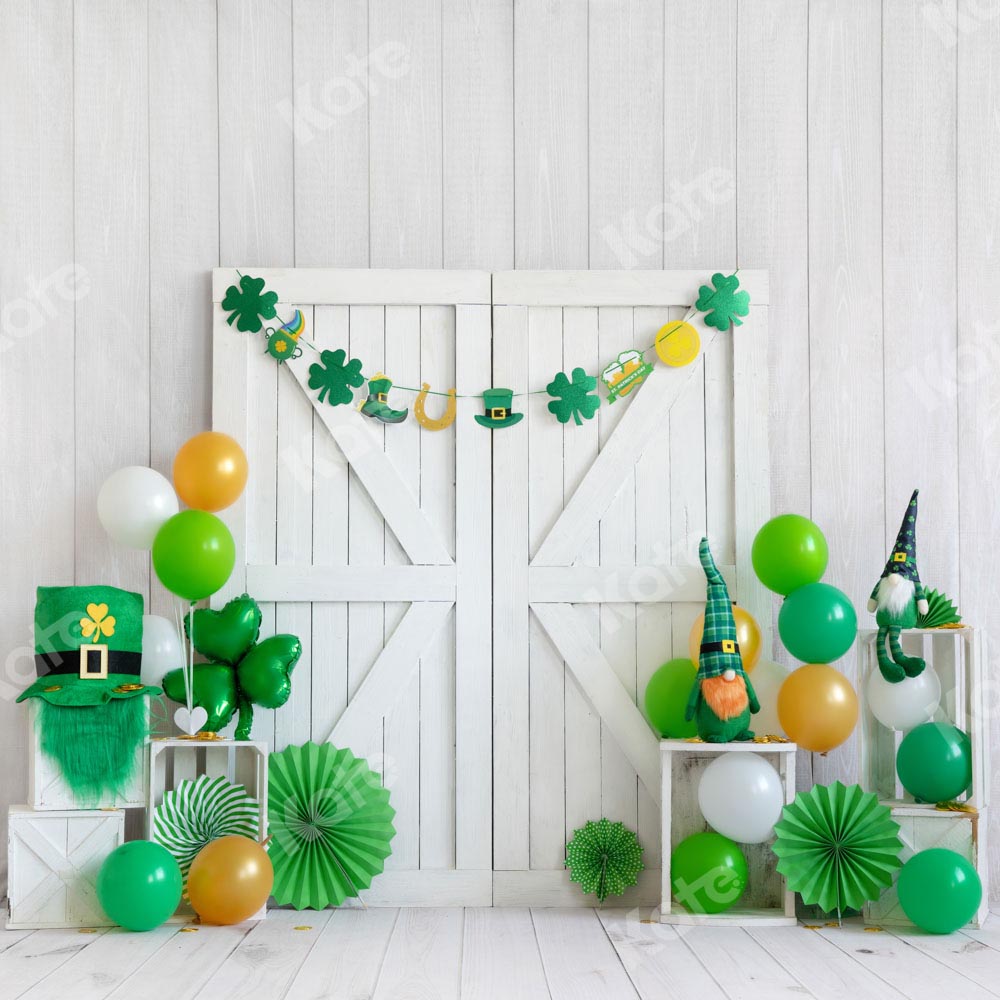 Kate Lucky St. Patrick's Day Green Backdrop Designed by Emetselch