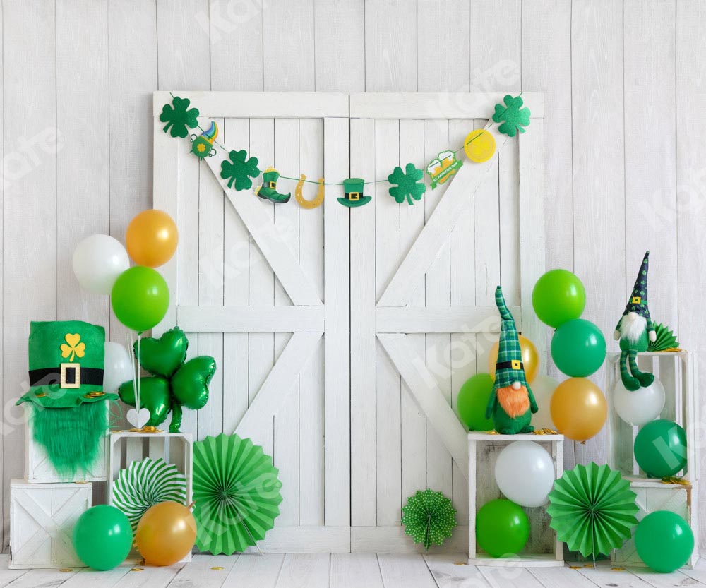 Kate Lucky St. Patrick's Day Green Backdrop Designed by Emetselch