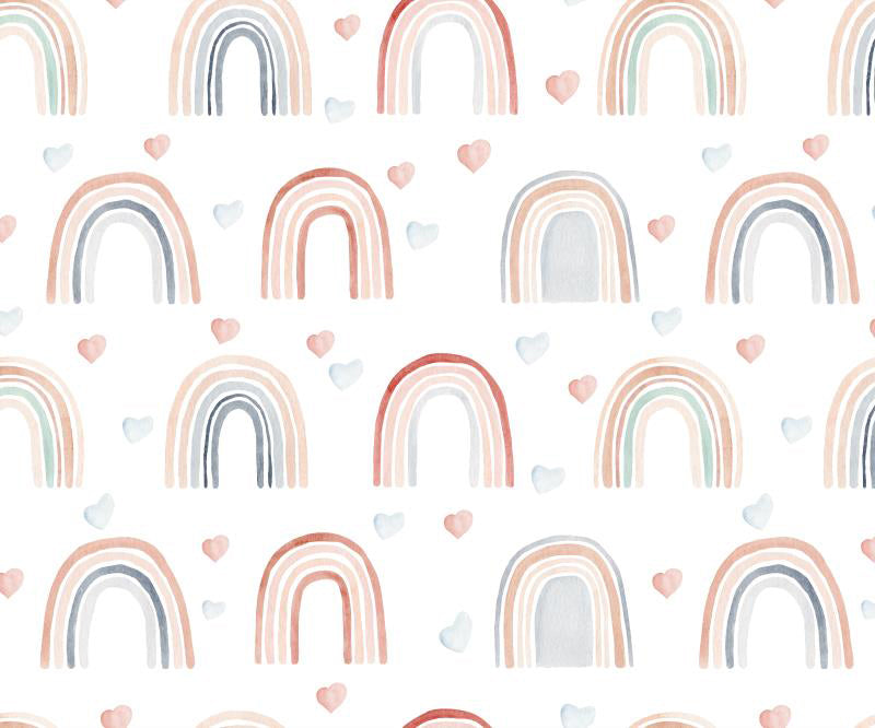 Kate Valentine/Girly Rainbow Heart Backdrop for Photography -UK