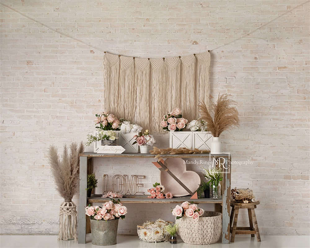 Kate Boho Valentine's Day/Spring Backdrop Designed by Mandy Ringe Photography -UK