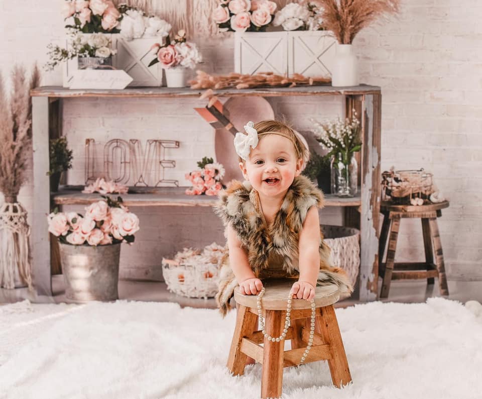 Kate Boho Valentine's Day/Spring Backdrop Designed by Mandy Ringe Photography -UK