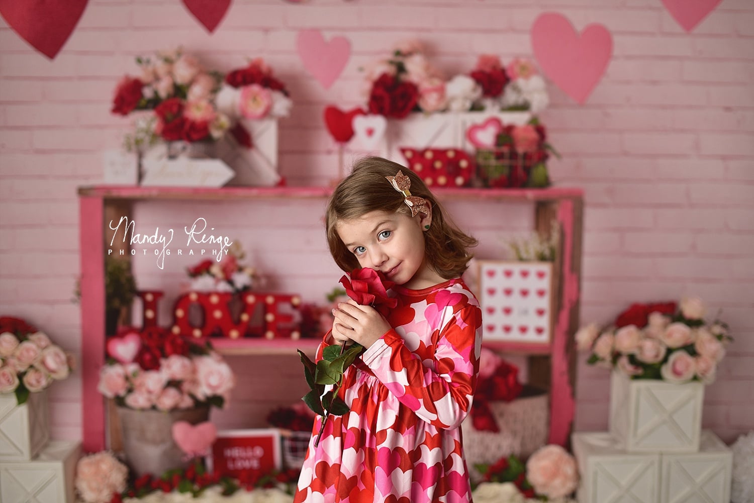 Kate Valentine's Day Love Heart Backdrop Designed by Mandy Ringe Photography -UK