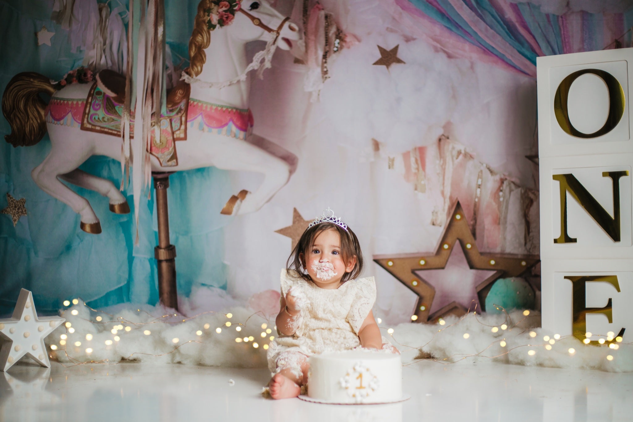 Kate Unicorn Carousel Dreams Backdrop Designed by Mandy Ringe Photography -UK