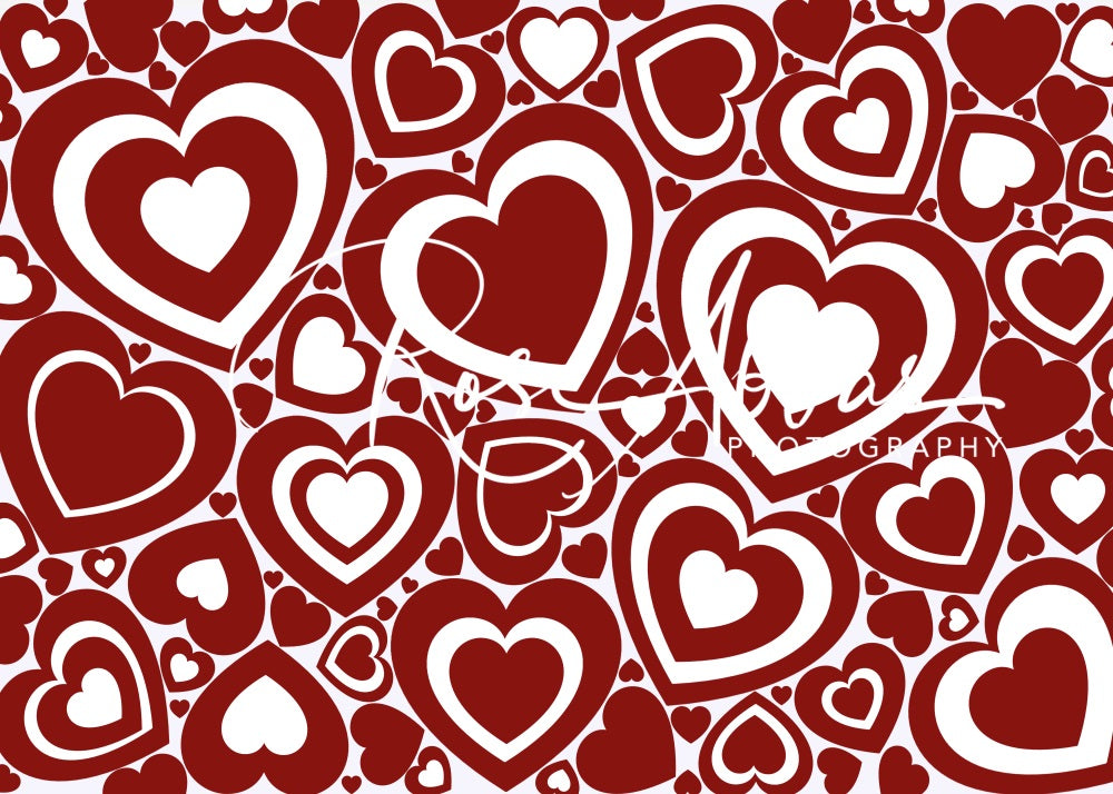 Kate Valentine's Day Love Heart Backdrop Designed By Rose Abbas -UK