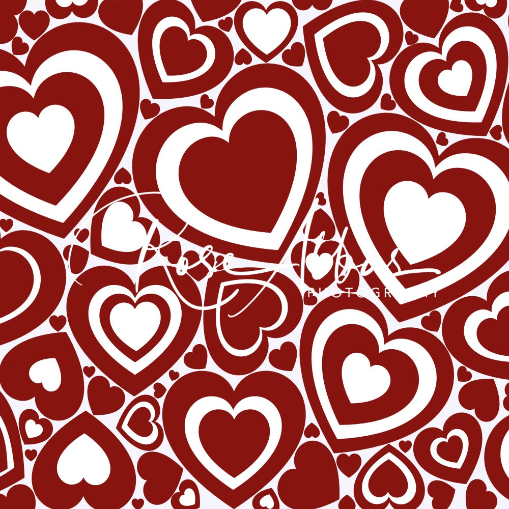 Kate Valentine's Day Love Heart Backdrop Designed By Rose Abbas -UK