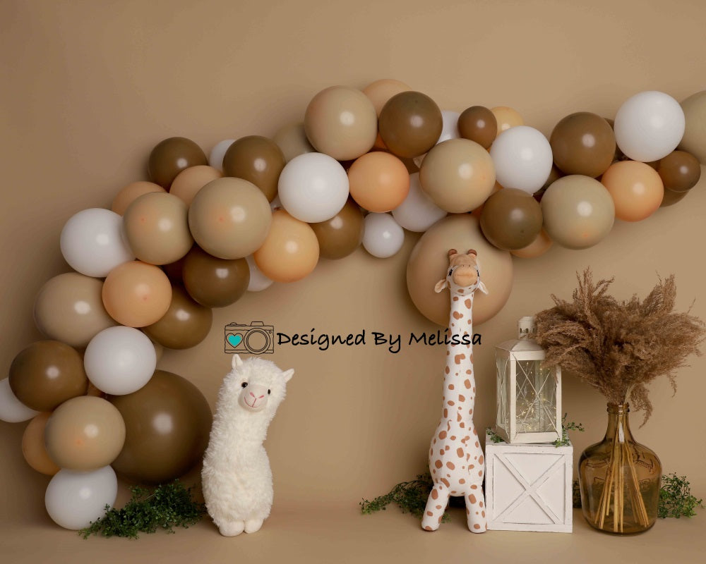Kate Boho Birthday Llama Backdrop Designed by Melissa King -UK