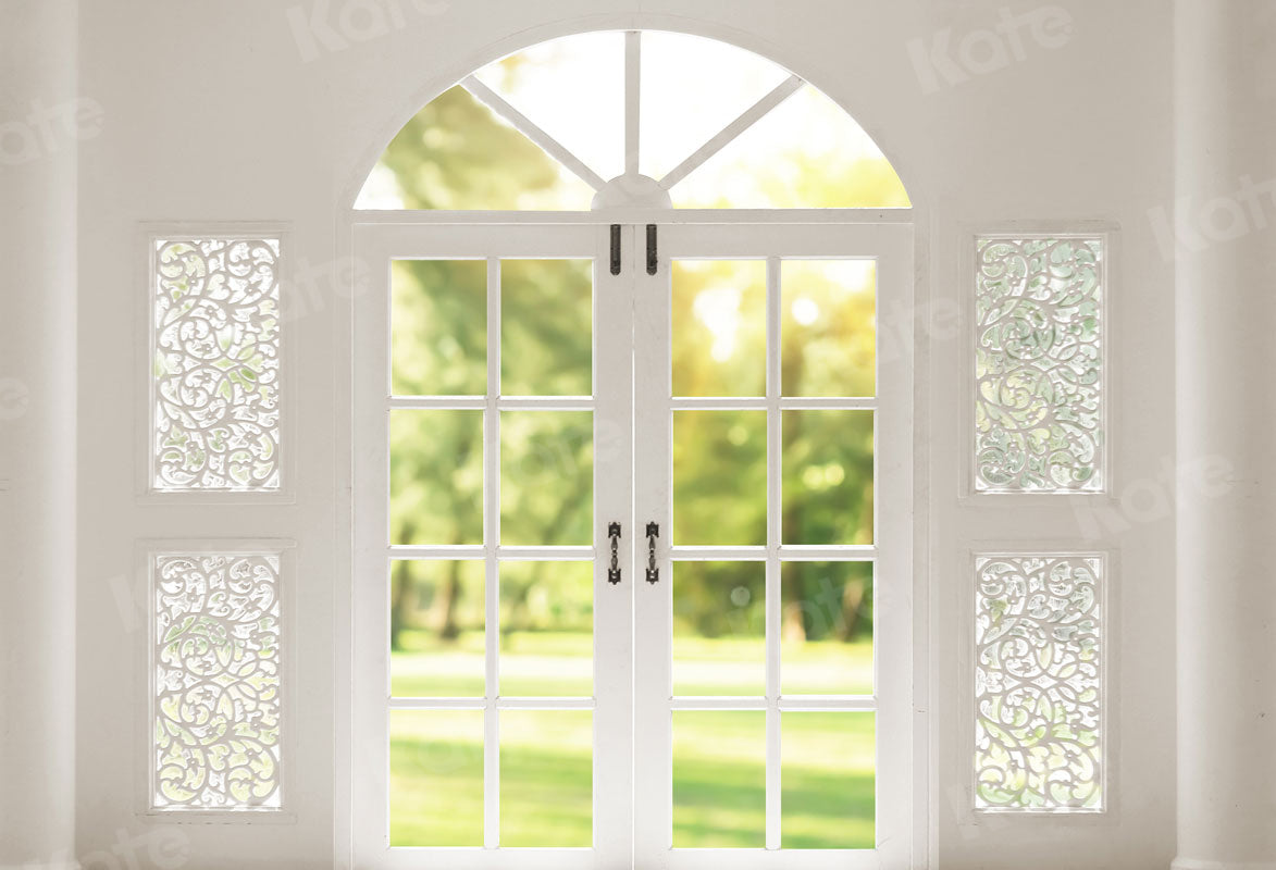 Kate Spring Stylish Door White Windows Backdrop for Photography -UK