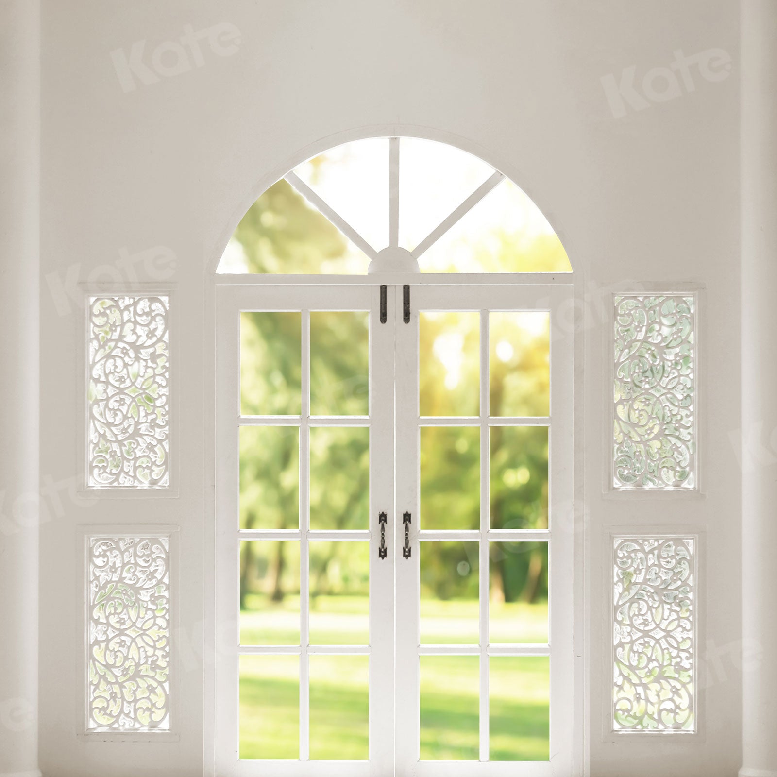 Kate Spring Stylish Door White Windows Backdrop for Photography -UK