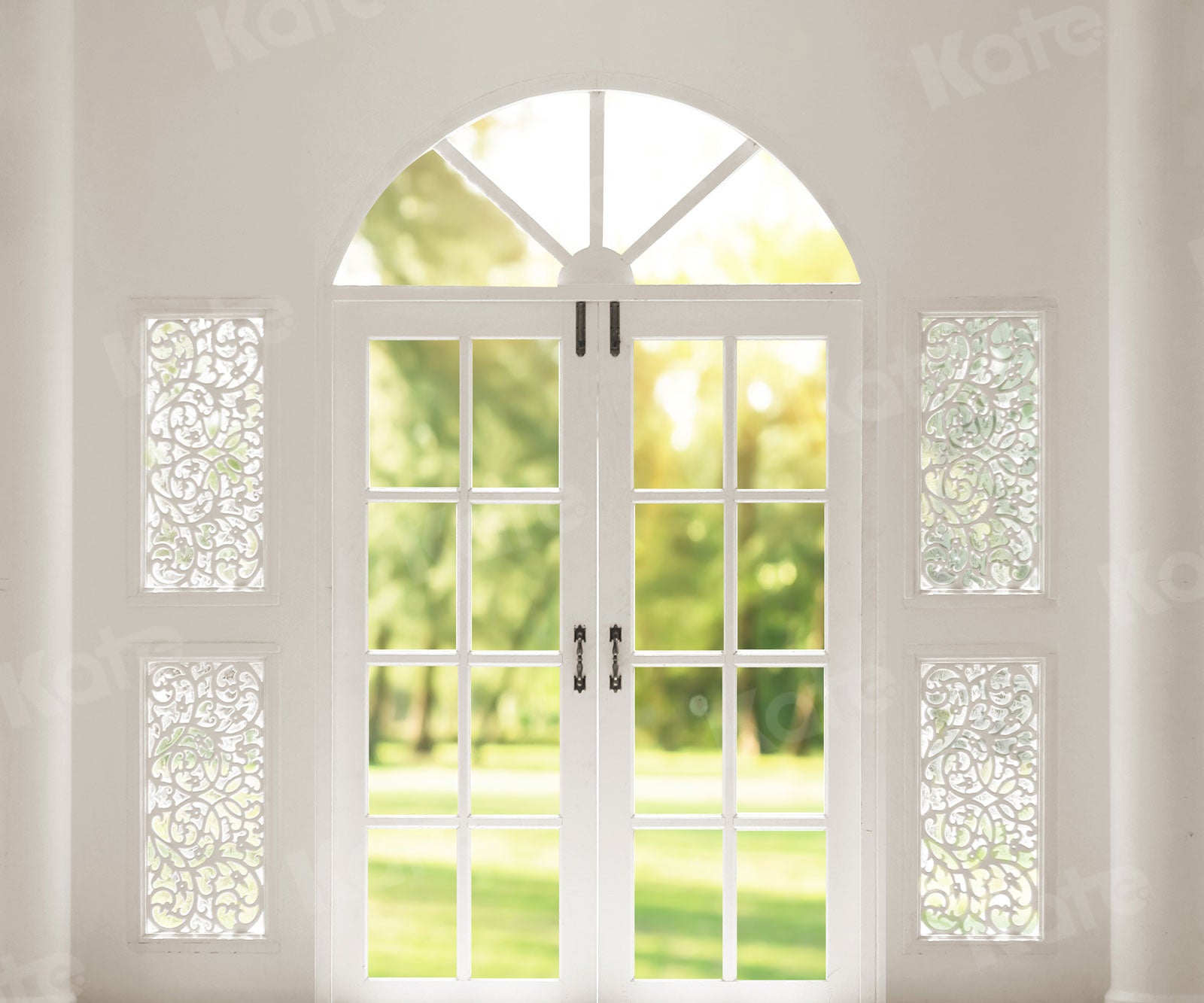 Kate Spring Stylish Door White Windows Backdrop for Photography -UK
