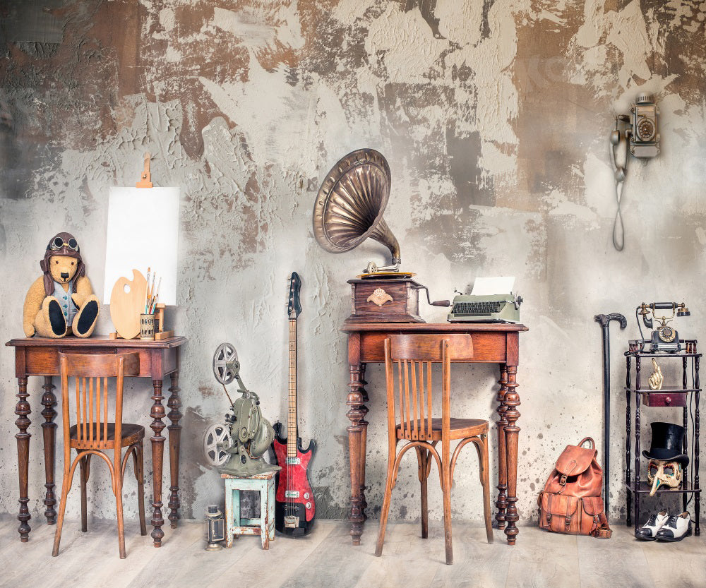 Kate Retro Art Children Room Backdrop for Photography -UK