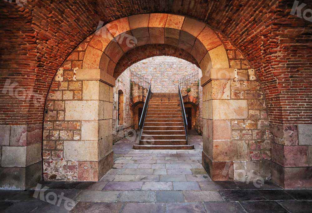 Kate Grand Staircase Vintage Architecture House Backdrop -UK