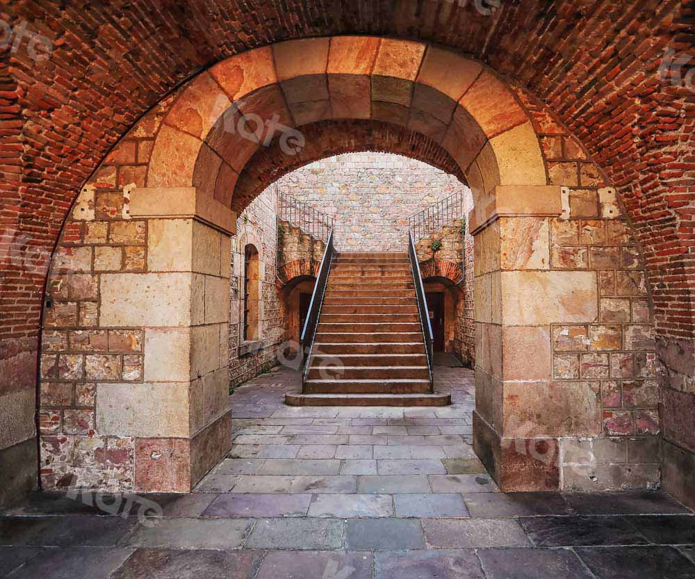 Kate Grand Staircase Vintage Architecture House Backdrop -UK