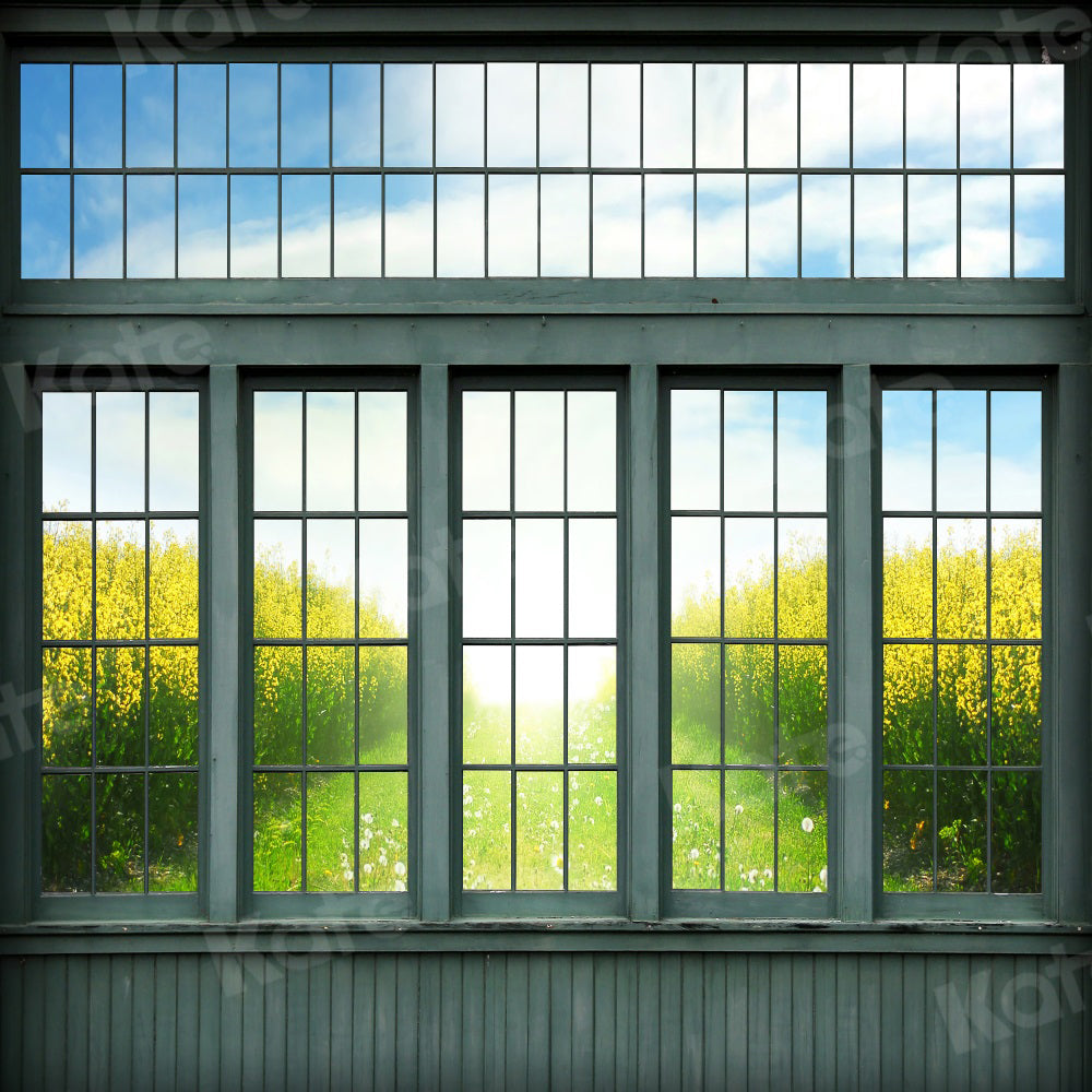 Kate Retro Window Summer Scenery Backdrop for Photography -UK