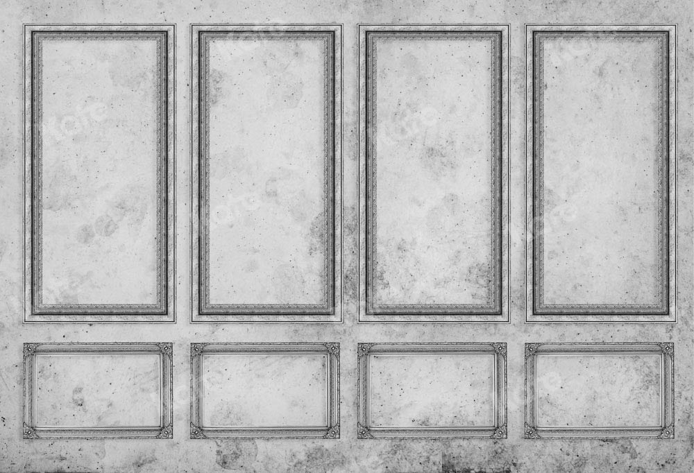 Kate Retro Wall Gray White Interior Backdrop Designed by Chain Photography -UK