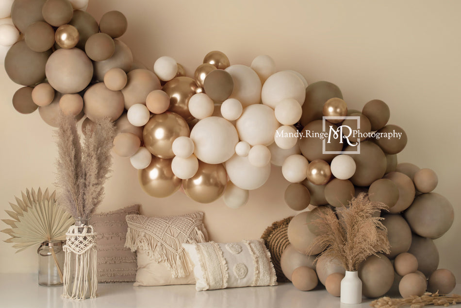 Kate Matte Boho Balloons Pillows Backdrop Designed by Mandy Ringe Photography -UK