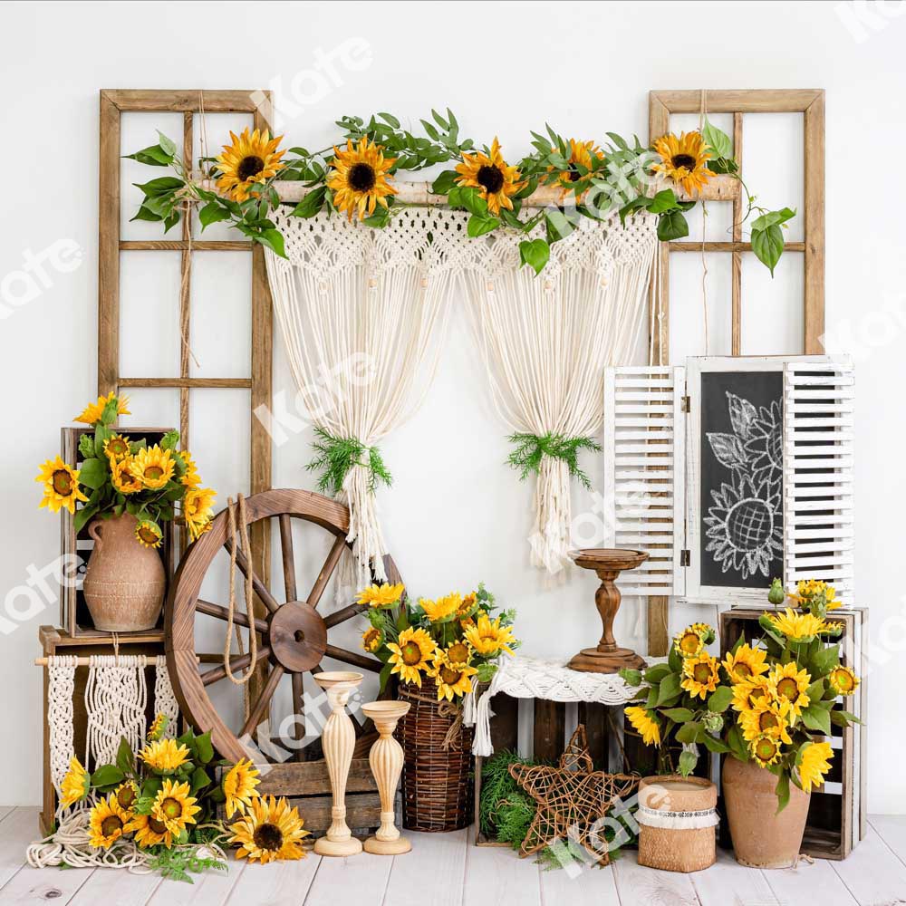 Kate Spring/Summer Farm Sunflower Backdrop Designed by Emetselch -UK