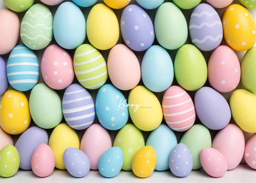 Kate Pastel Easter Egg Backdrop for Photography Designed by Kerry Anderson -UK