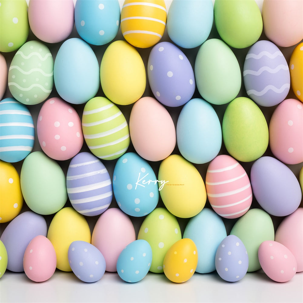 Kate Pastel Easter Egg Backdrop for Photography Designed by Kerry Anderson -UK