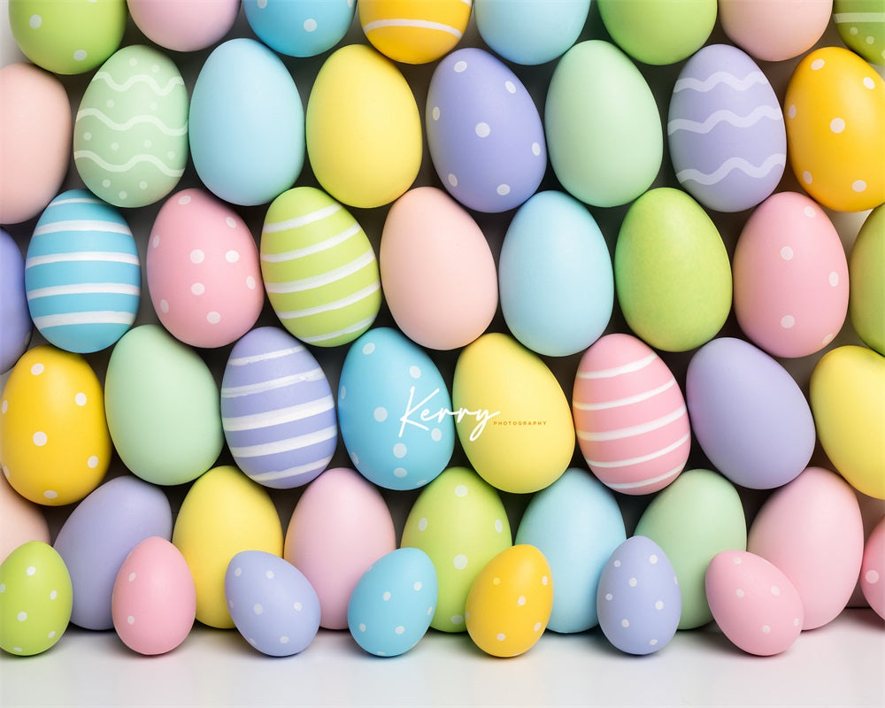 Kate Pastel Easter Egg Backdrop for Photography Designed by Kerry Anderson -UK