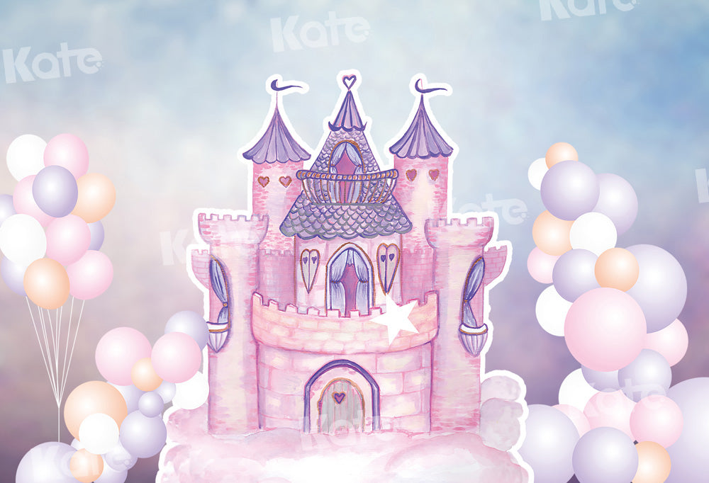 Kate Balloon Fantasy Castle Backdrop Designed by Chain Photography -UK