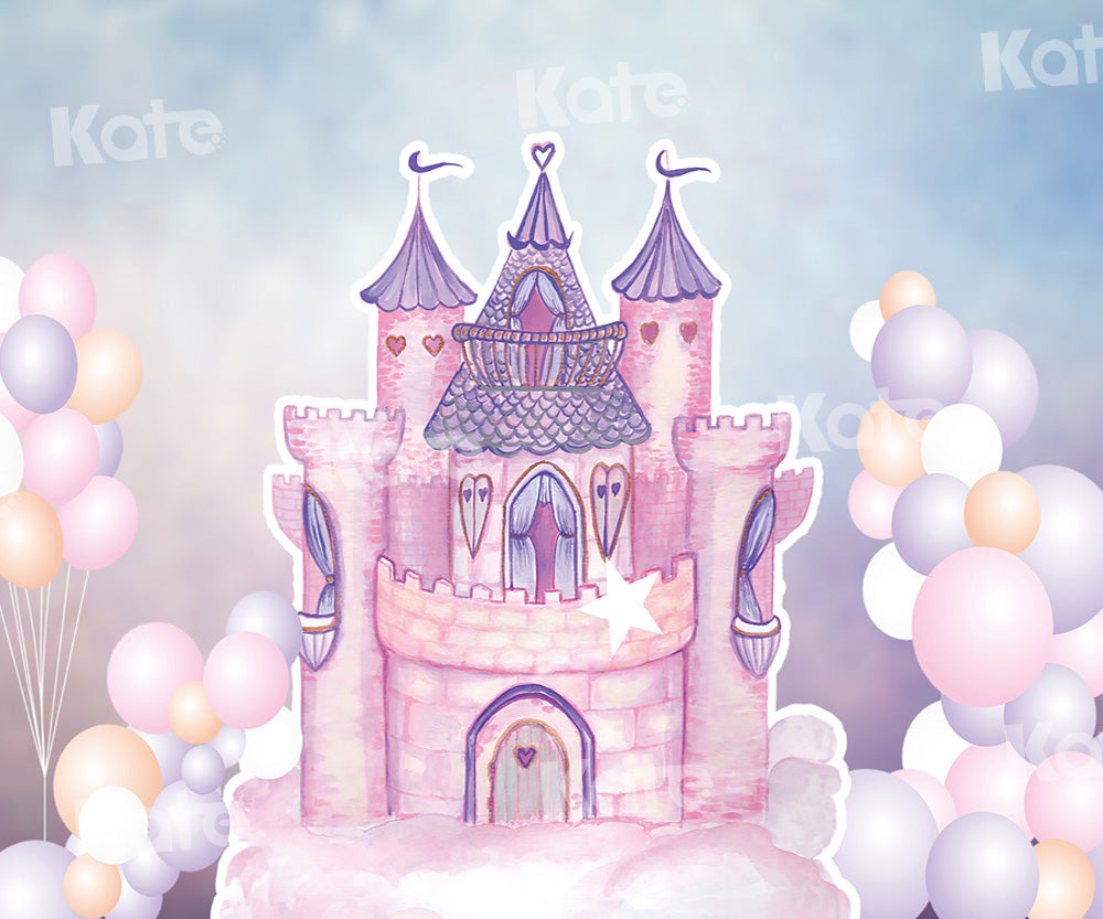 Kate Balloon Fantasy Castle Backdrop Designed by Chain Photography -UK