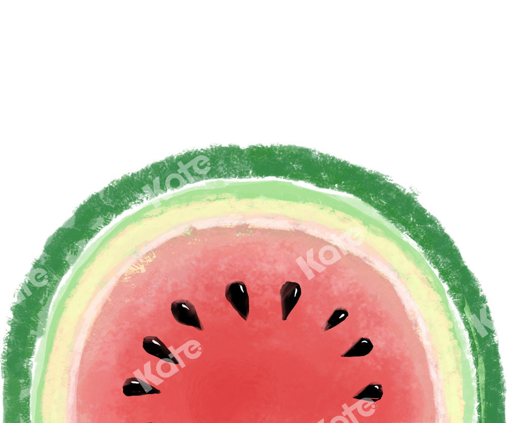Kate Summer Watercolor Watermelon Backdrop Designed by Uta Mueller Photography -UK