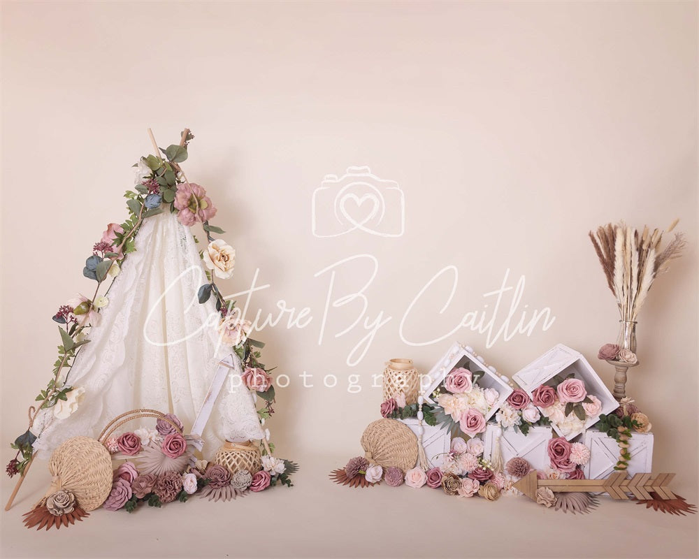 Kate Mother's Day Floral Boho Backdrop Designed by Caitlin Lynch -UK