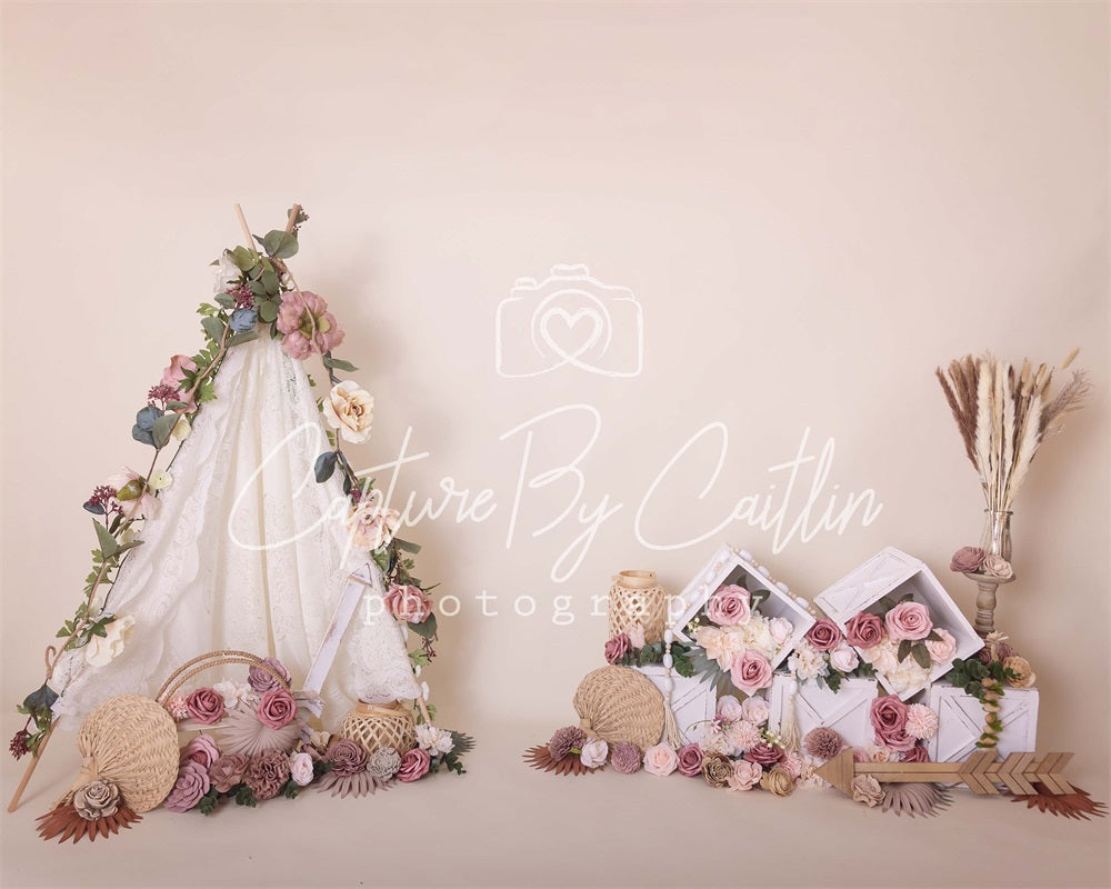 Kate Mother's Day Floral Boho Backdrop Designed by Caitlin Lynch