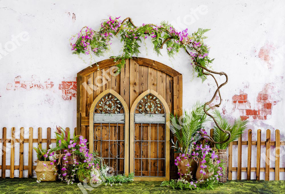 Kate Garden Gate Wisteria Flower Backdrop Designed by Uta Mueller Photography -UK
