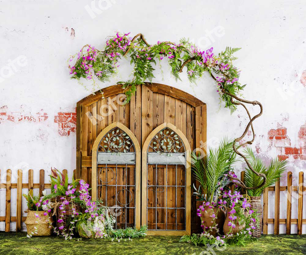 Kate Garden Gate Wisteria Flower Backdrop Designed by Uta Mueller Photography -UK