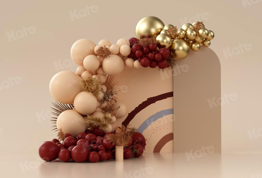 Kate Boho Balloons Cake Smash Backdrop Designed by Uta Mueller Photography