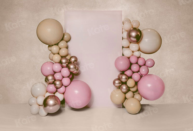 Kate Pink Balloons Birthday Backdrop Designed by Uta Mueller Photography -UK