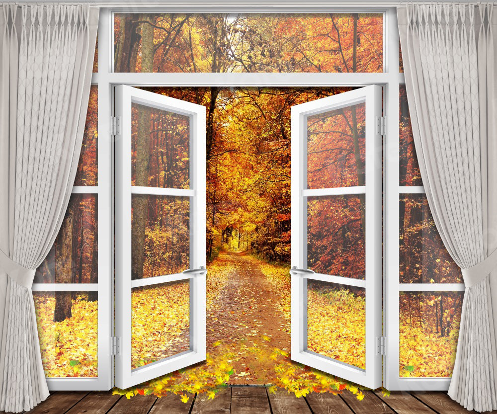 Kate Autumn Forest Door Backdrop for Photography -UK